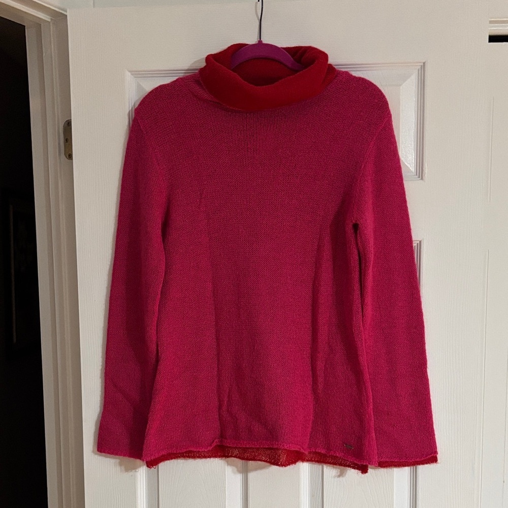 Kenzo Vibrant Red Cowl Neck Sweater